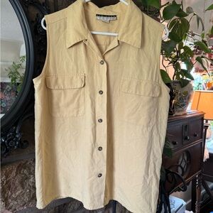 New York Studio sleeveless Silk top